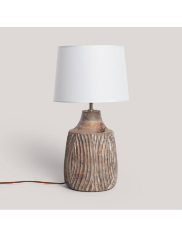 Lampe à Poser Bois Tanmay ILUZZIA