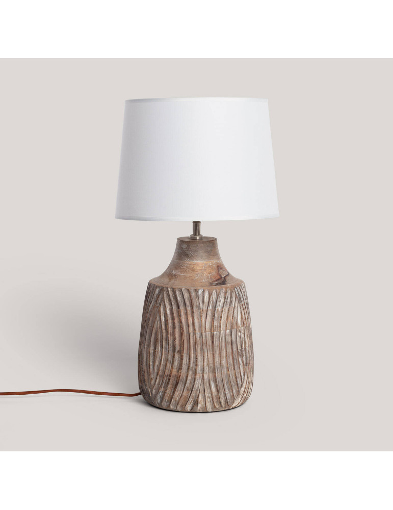 Lampe à Poser Bois Tanmay ILUZZIA
