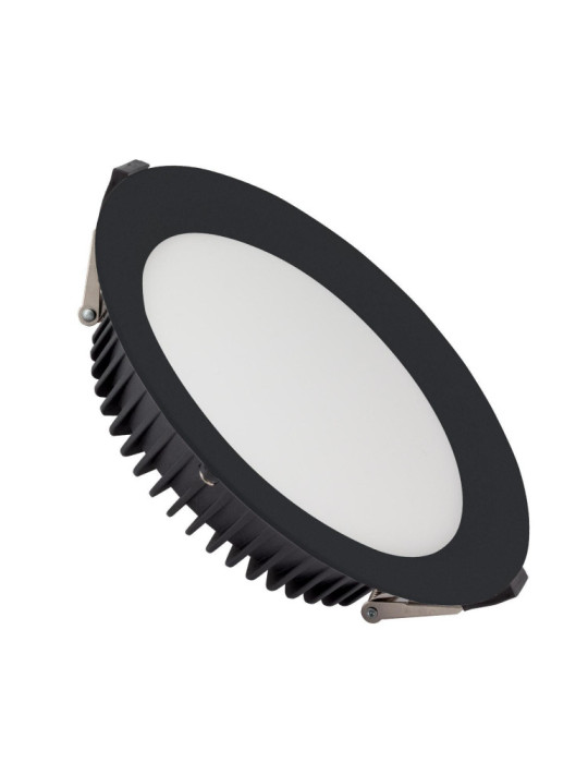 Downlight LED 24W Rond SAMSUNG Aero 130 lm/W 4000K LIFUD Coupe Ø 200 mm Noir