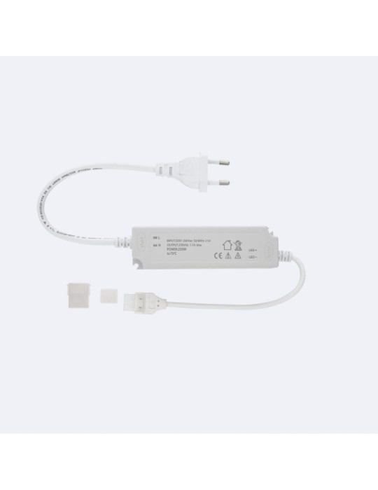 Driver No Flicker pour Rubans LED 220V AC SMD Silicone FLEX IP65 Largeur 12mm Driver No Flicker pour Rubans LED 220V AC SMD Silicone FLEX IP65 Largeur 12mm