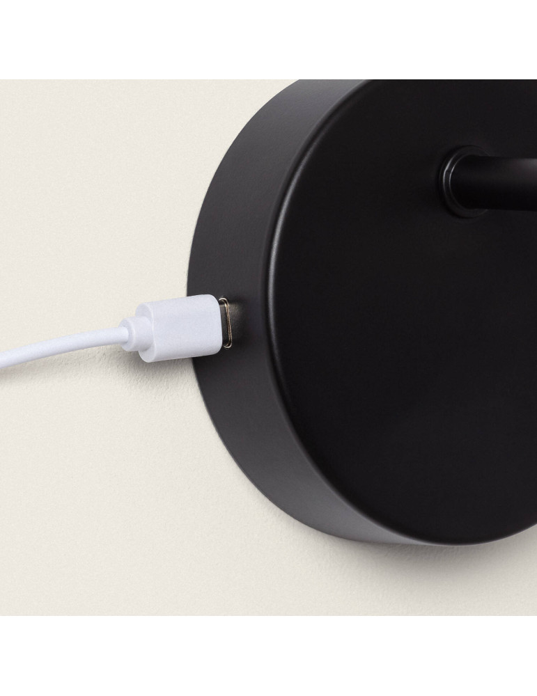 Lampe Murale en Métal Jayso avec Batterie USB Rechargeable