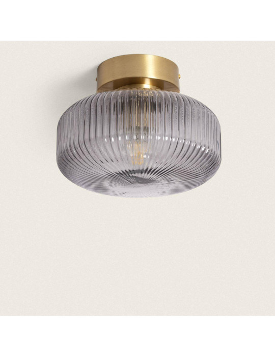 Plafonnier Métal et Verre Windsor Plafonnier Métal et Verre Windsor