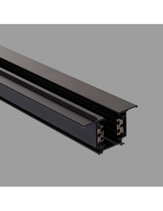 Rail Triphasé Encastrable pour Spots LED 1 Mètre