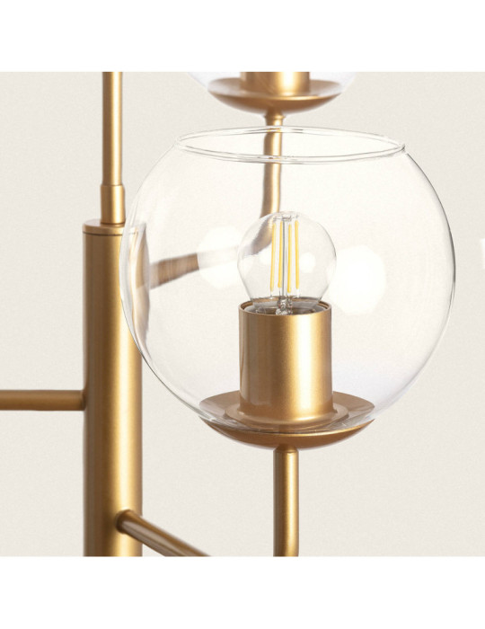 Suspension en métal et verre Tribubble