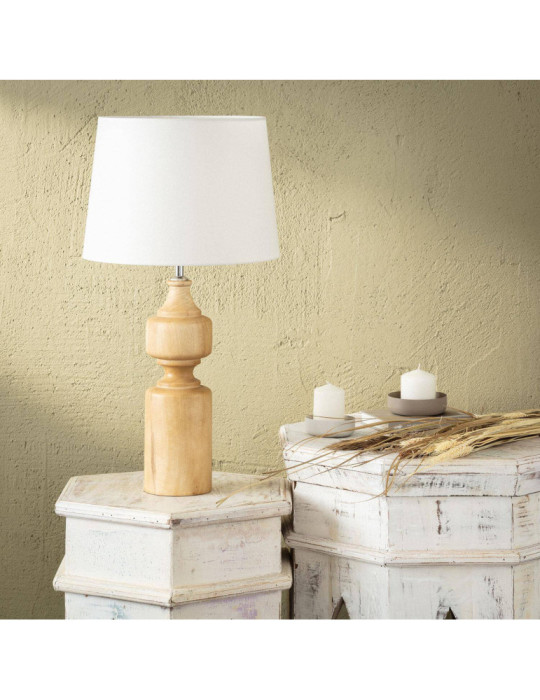 Lampe à Poser en bois Sansa ILUZZIA
