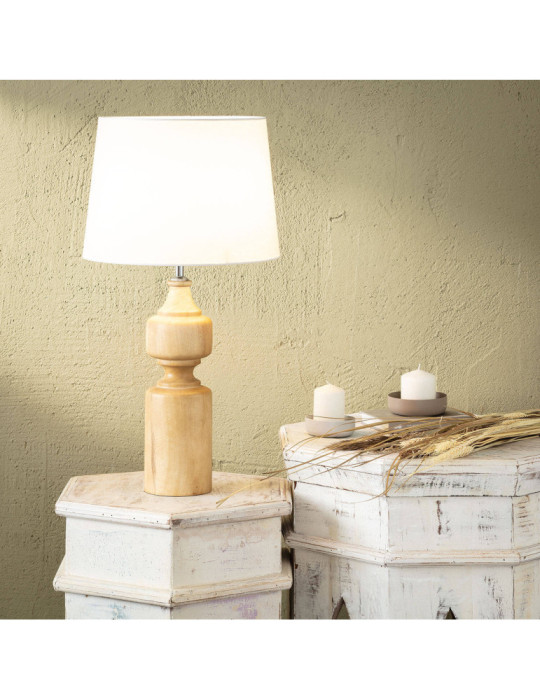 Lampe à Poser en bois Sansa ILUZZIA