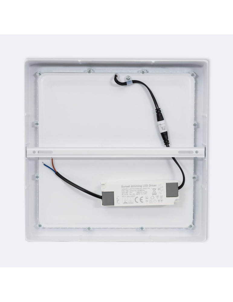 Plafonnier LED Carré 24W Aluminium 300x300 mm Dimmable Dim To Warm