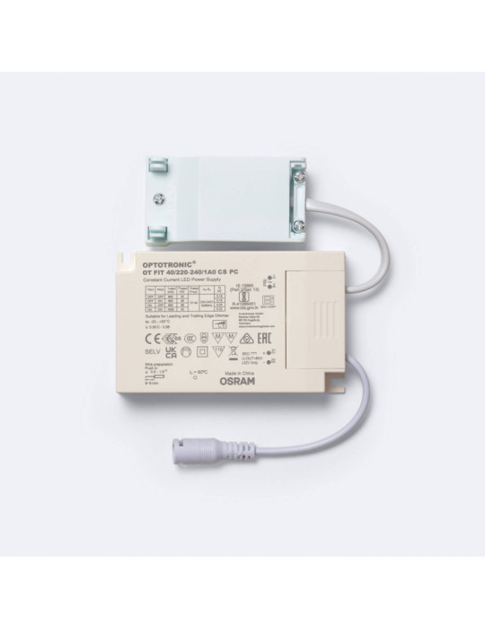 Panneau LED 60x60 cm 40W 4000lm avec boîtier de connexion rapide et câble de sécurité