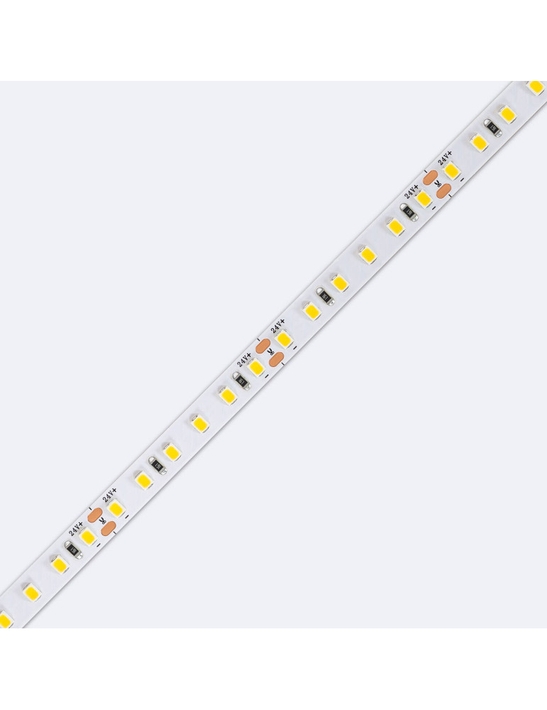 Ruban LED 24V DC SMD2835 120 LED/m 5m IP20  High Lumen 2000 lm/m Largeur 8 mm Coupe tous les 5 cm