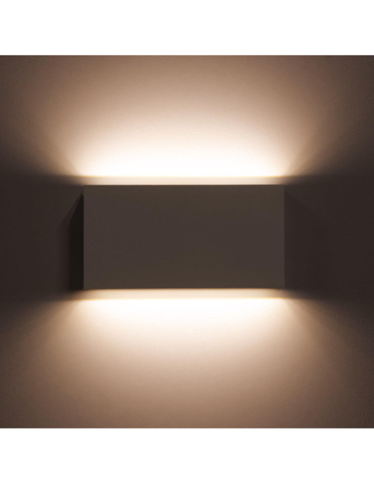 Applique Murale LED Extérieure Kaira 10W Éclairage Double Face Rectangulaire Blanche