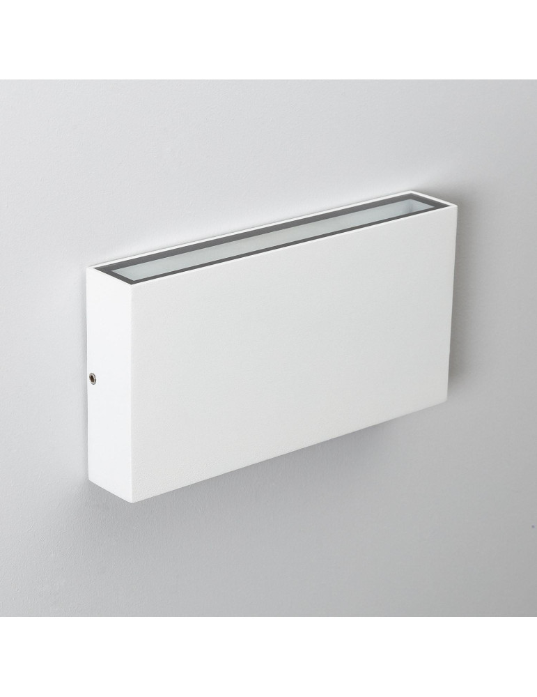 Applique Murale LED Extérieure Kaira 10W Éclairage Double Face Rectangulaire Blanche Applique Murale LED Extérieure Kaira 10W Éclairage Double Face Rectangulaire Blanche