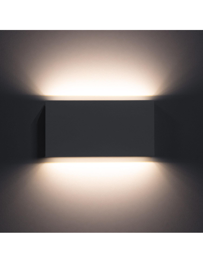 Applique Murale LED Extérieure Kaira 10W Éclairage Double Face Rectangulaire Blanche