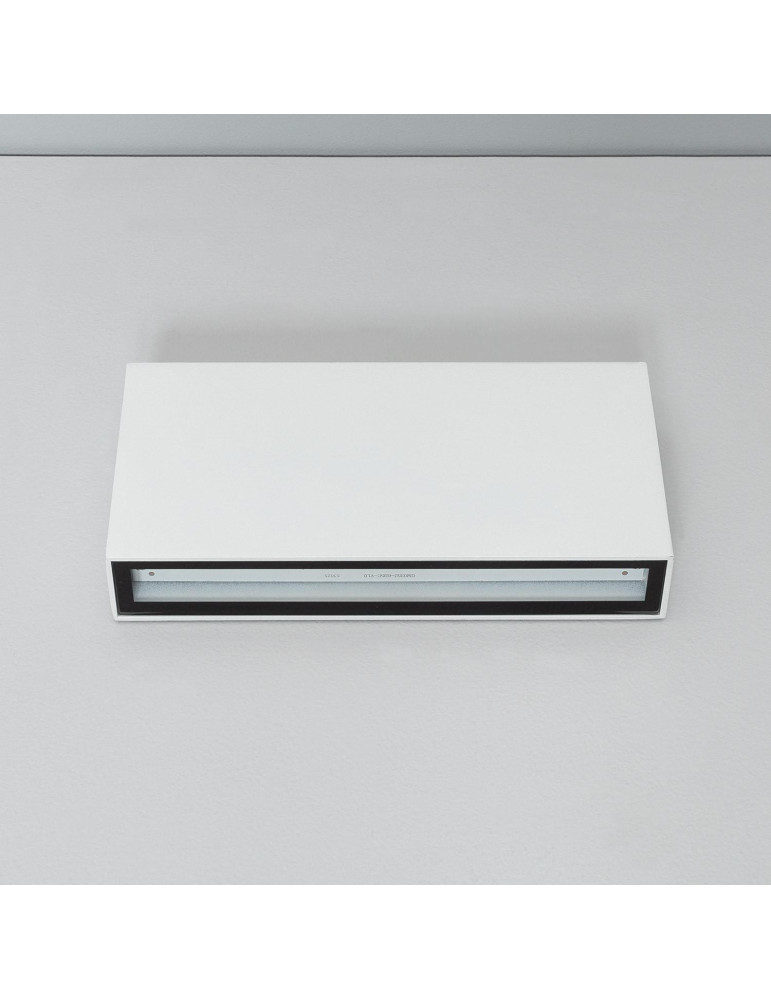 Applique Murale LED Extérieure Kaira 10W Éclairage Double Face Rectangulaire Blanche