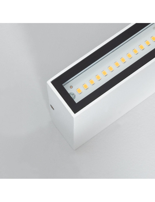 Applique Murale LED Extérieure Kaira 10W Éclairage Double Face Rectangulaire Blanche