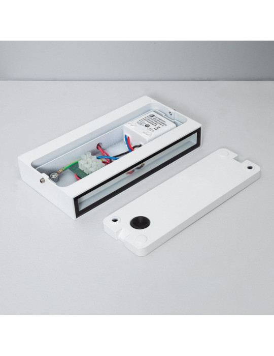 Applique Murale LED Extérieure Kaira 10W Éclairage Double Face Rectangulaire Blanche