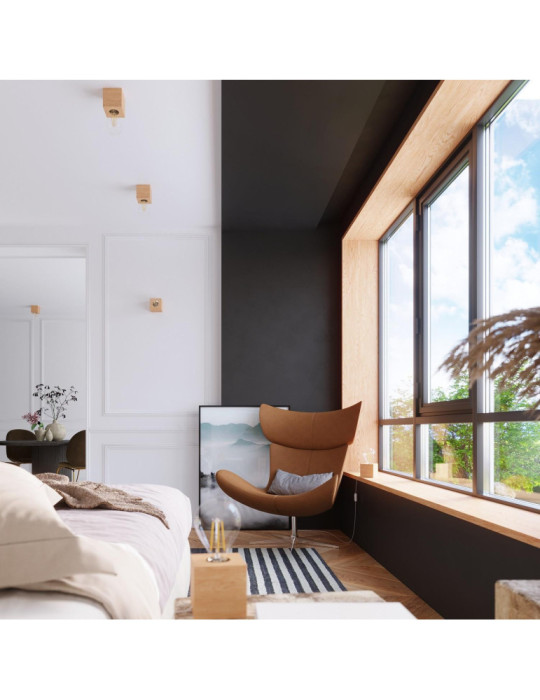 Plafonnier Bois Ariz SOLLUX