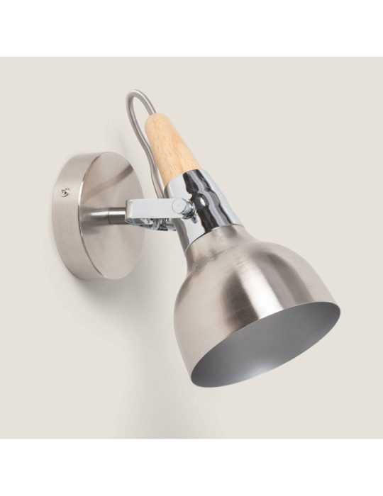 Lampe Murale Orientable Aluminium Emer 1 Spot Argenté