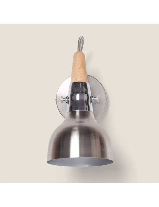 Lampe Murale Orientable Aluminium Emer 1 Spot Argenté