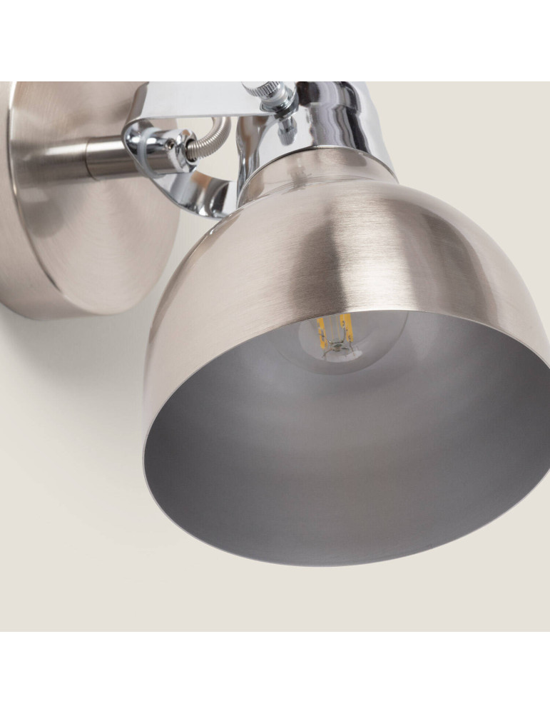 Lampe Murale Orientable Aluminium Emer 1 Spot Argenté