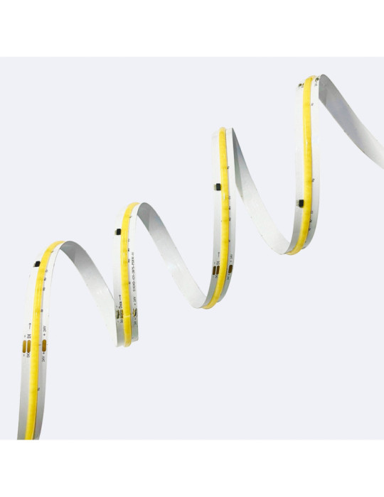 Ruban LED IC Digital SPI 24V DC COB 420 LED/m 5m IP20 CRI90 Largeur 10mm Coupe tous les 10cm