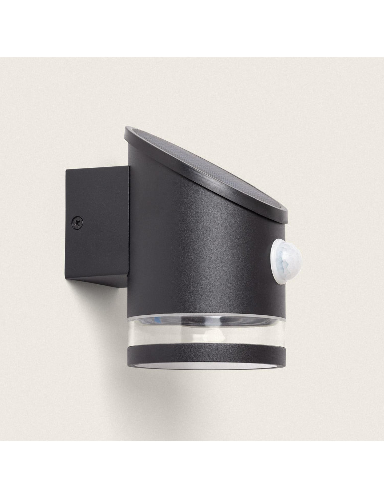 Applique Murale Extérieure Solaire LED Aluminium avec Détecteur de Mouvement Eddan