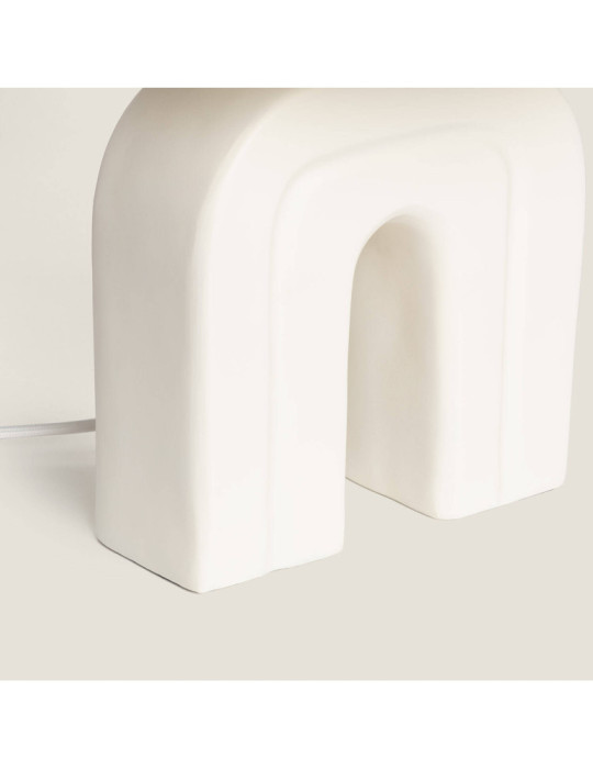 Lampe à Poser Résine et Lin Cira