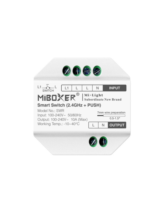 Télérupteur Convertisseur LED MiBoxer Bouton poussoir Télérupteur Convertisseur LED MiBoxer Bouton poussoir