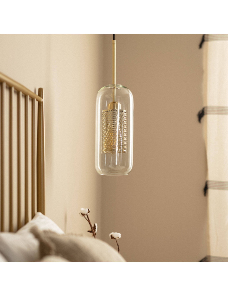 Suspension Métal et Verre Julieta Lungo