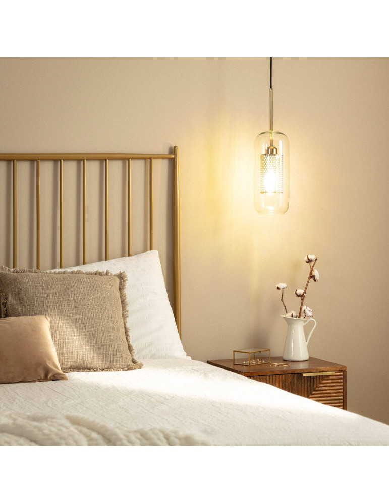 Suspension Métal et Verre Julieta Lungo