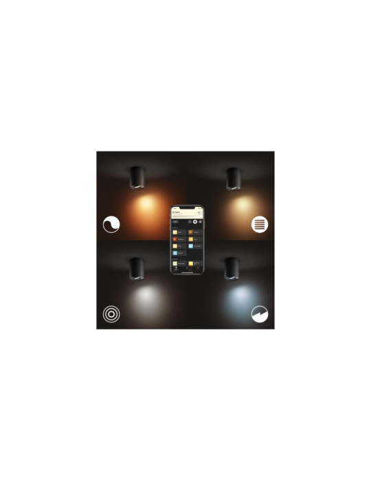 Plafonnier White Ambiance Pillar Simple GU10 PHILIPS Hue