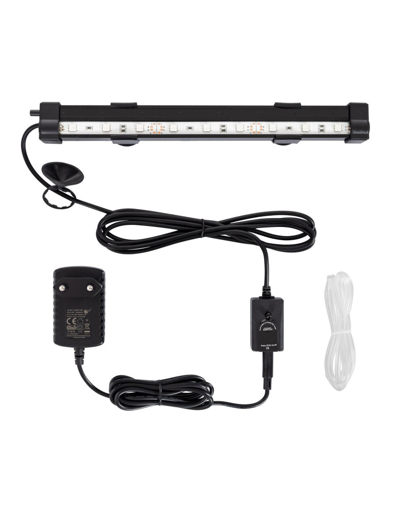 Diffuseur d’Air Aquarium avec Lumière LED RGBW 3W IP68 avec Télécommande Diffuseur d’Air Aquarium avec Lumière LED RGBW 3W IP68 avec Télécommande