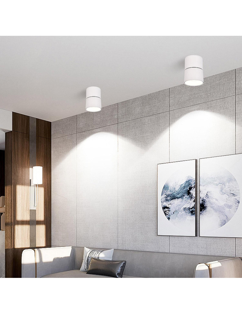 Applique LED Aluminium Ronde New Onuba 15W Blanche