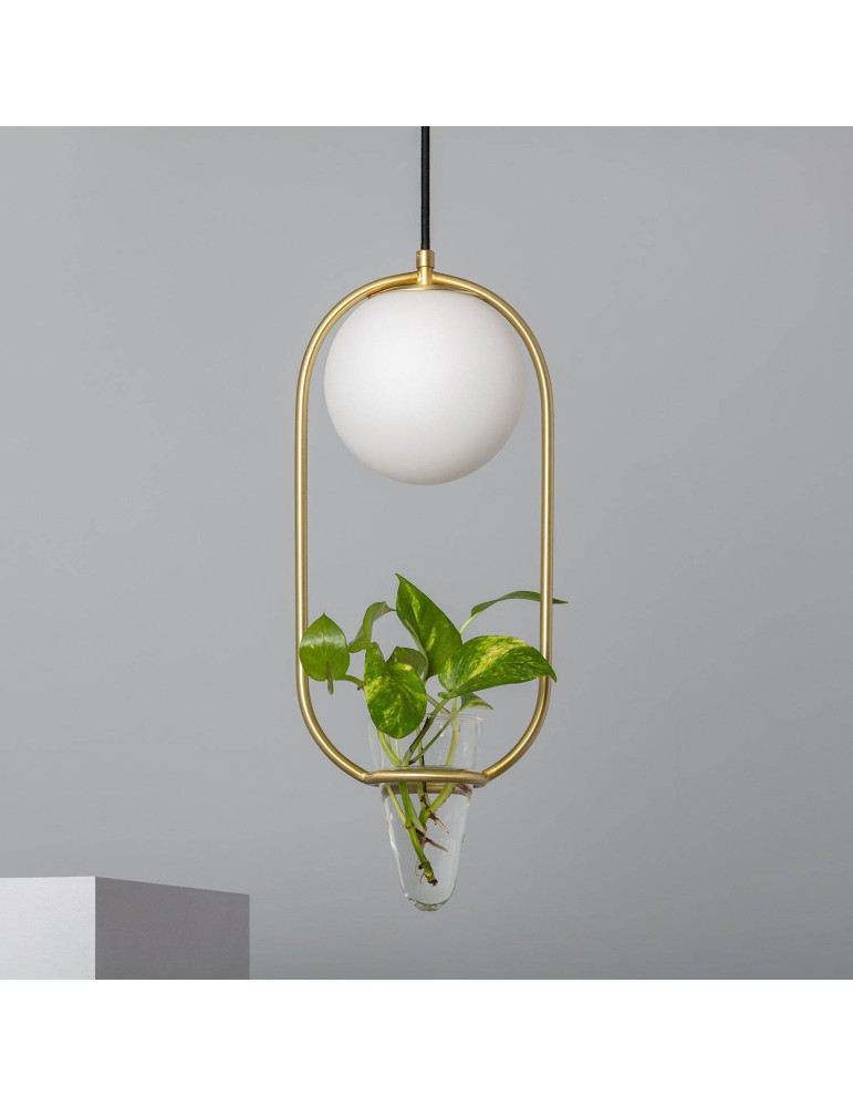 Suspension Métal et Verre Moonlight Puncak