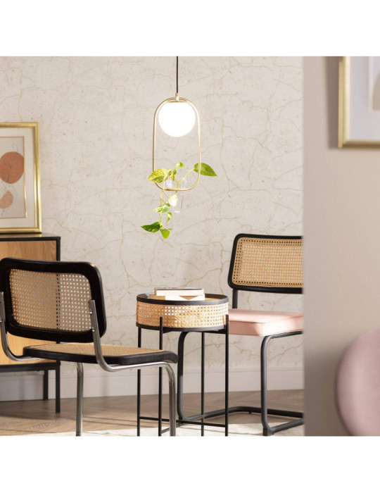 Suspension Métal et Verre Moonlight Puncak