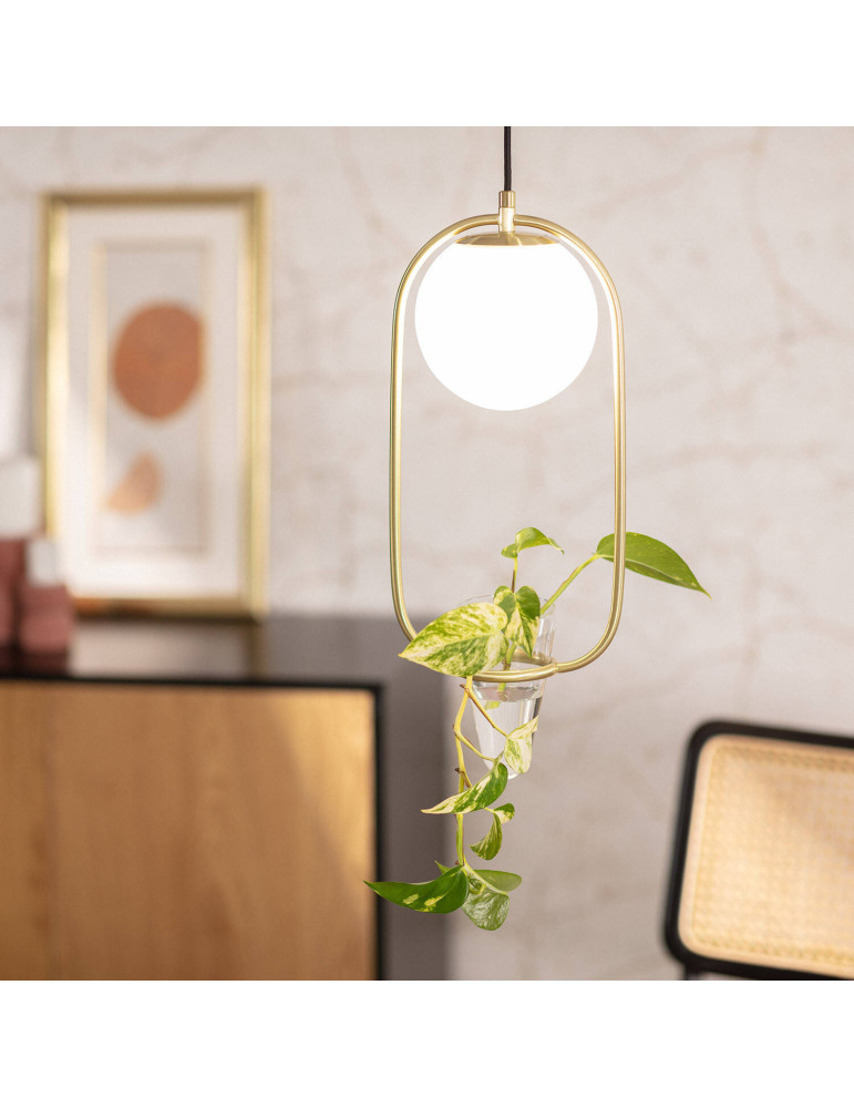 Suspension Métal et Verre Moonlight Puncak