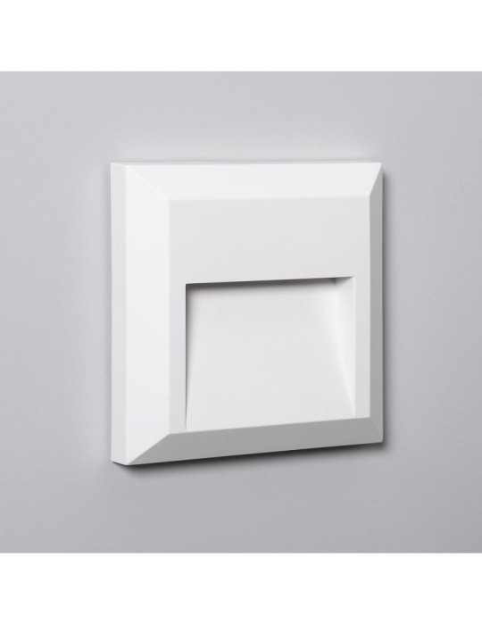Balise LED Extérieure En Saillie au Mur Carrée Byron Blanche