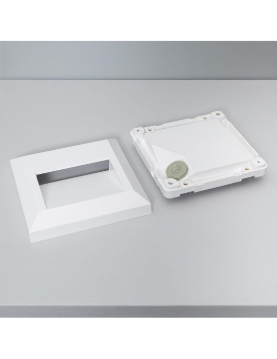 Balise LED Extérieure En Saillie au Mur Carrée Byron Blanche