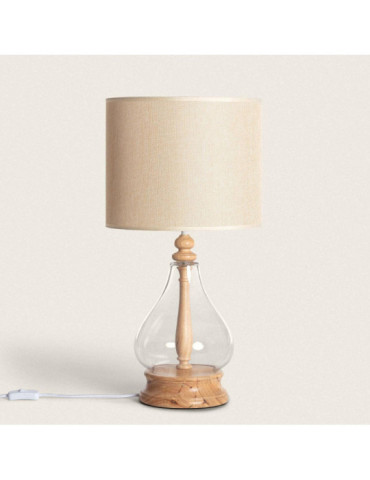 Lampe à Poser Bois et Verre Kofin