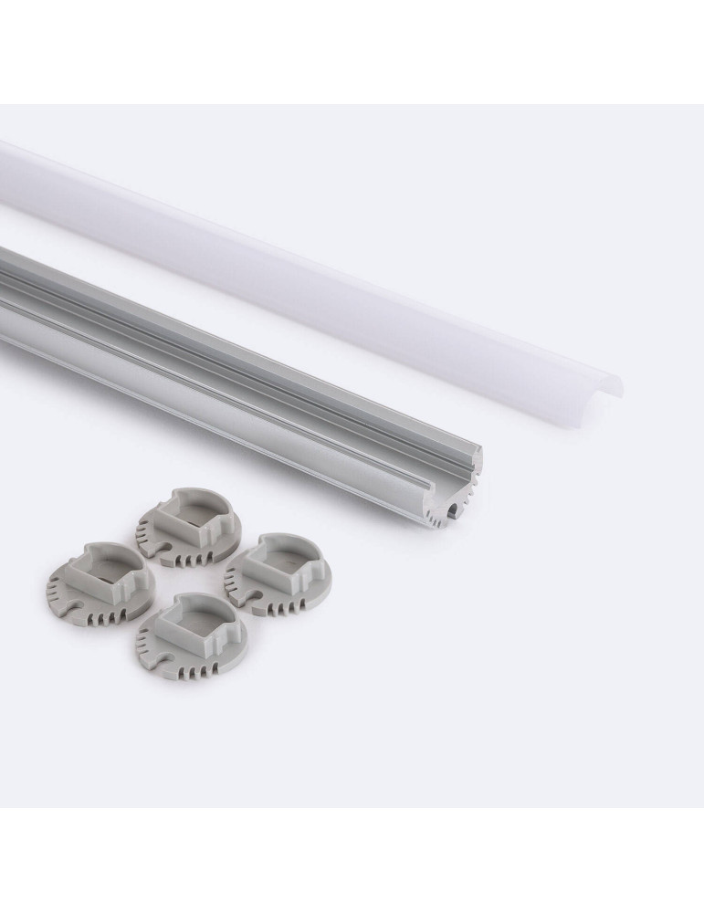 Profilé Aluminium Rond Suspendu pour Ruban LED jusqu'à 11 mm