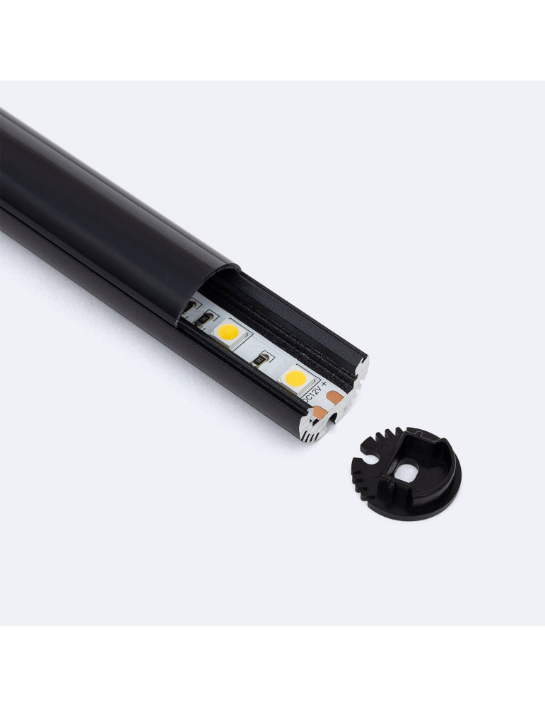 Profilé Aluminium Rond Suspendu pour Ruban LED jusqu'à 11 mm