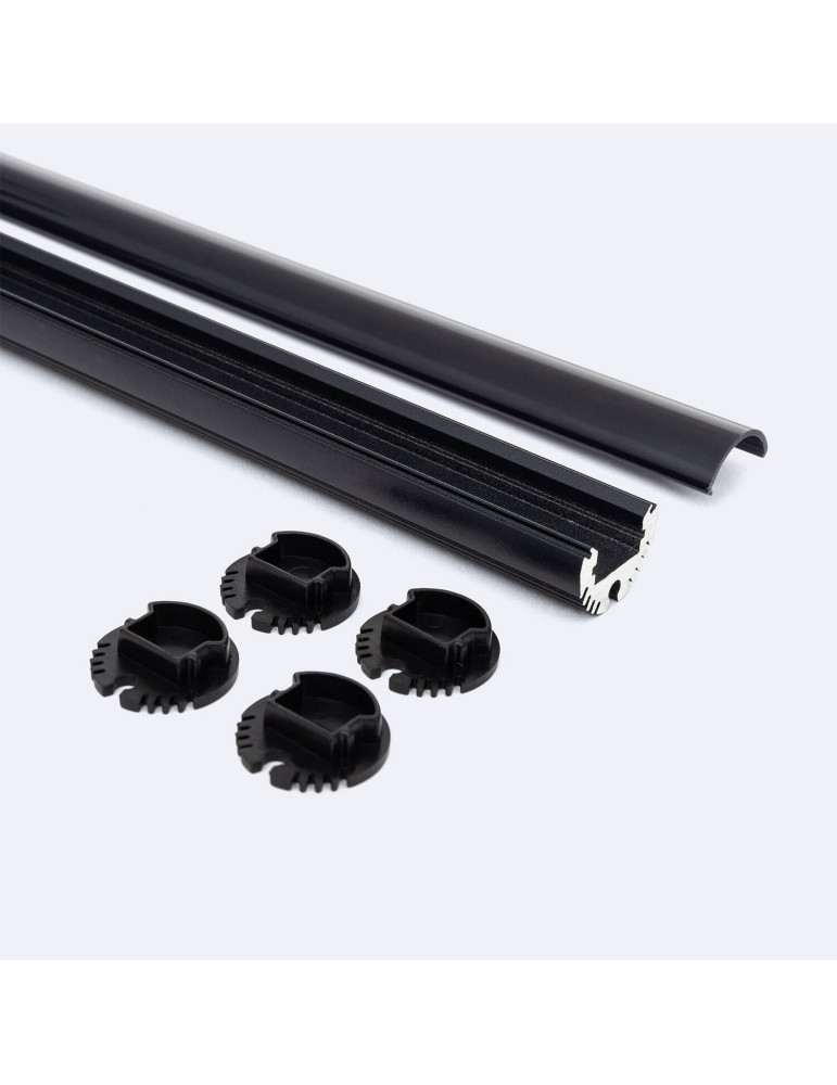 Profilé Aluminium Rond Suspendu pour Ruban LED jusqu'à 11 mm