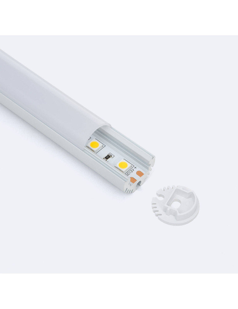 Profilé Aluminium Rond Suspendu pour Ruban LED jusqu'à 11 mm