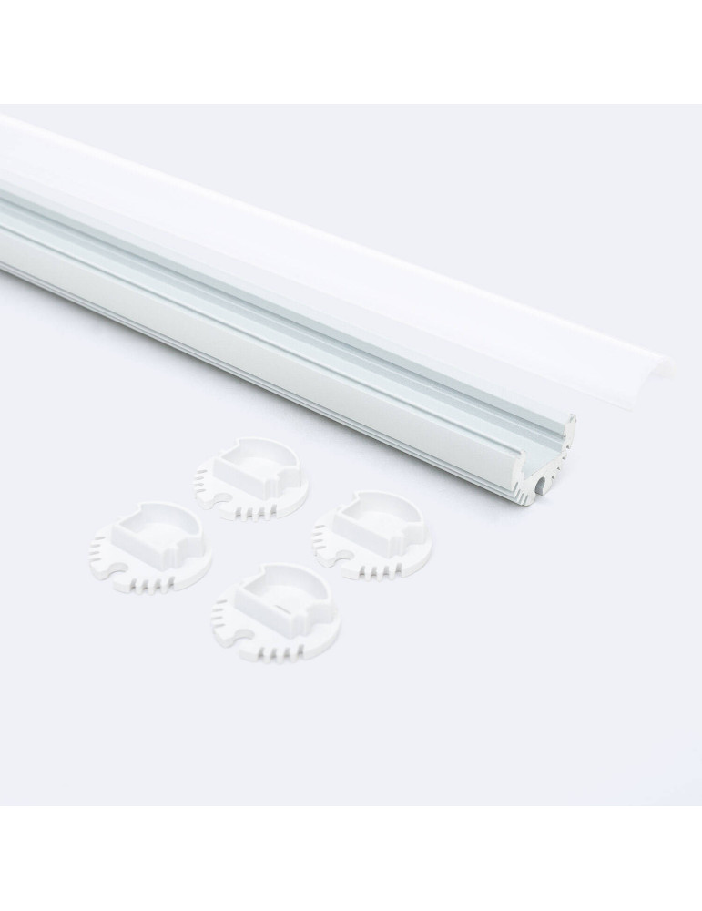 Profilé Aluminium Rond Suspendu pour Ruban LED jusqu'à 11 mm