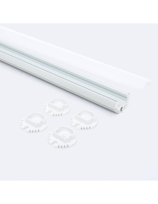 Profilé Aluminium Rond Suspendu pour Ruban LED jusqu'à 11 mm