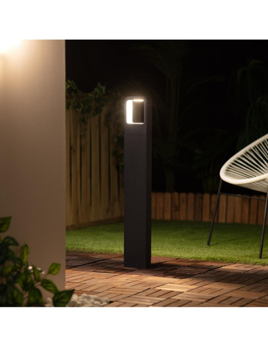 Balise LED Extérieure 6W sur Pied 80cm en Saillie Emerita