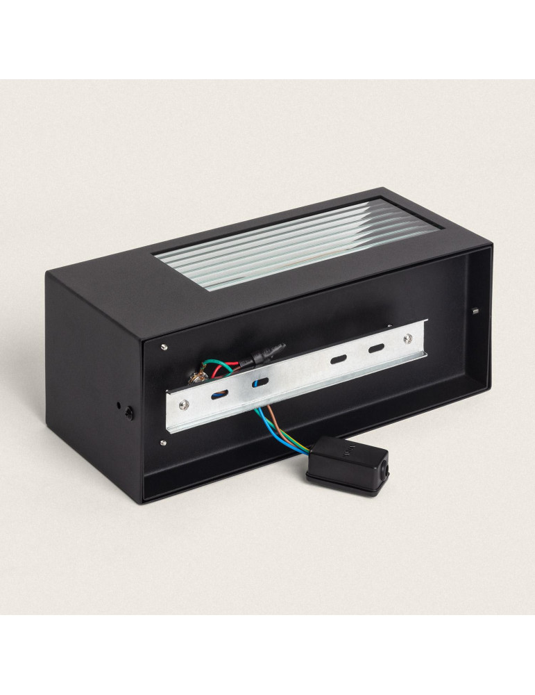 Applique Murale Extérieure Acier Inoxydable et Verre Texturé avec Détecteur de Mouvement Gakom