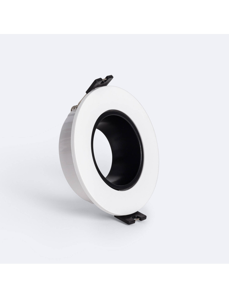 Collerette Downlight Conique Faible UGR Noir pour Ampoule LED GU10/GU5.3 Coupe Ø 70mm