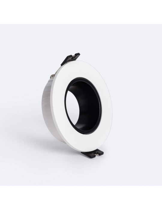 Collerette Downlight Conique Faible UGR Noir pour Ampoule LED GU10/GU5.3 Coupe Ø 70mm