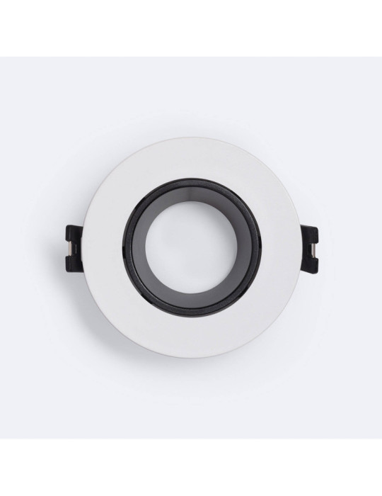 Collerette Downlight Conique Faible UGR Noir pour Ampoule LED GU10/GU5.3 Coupe Ø 70mm