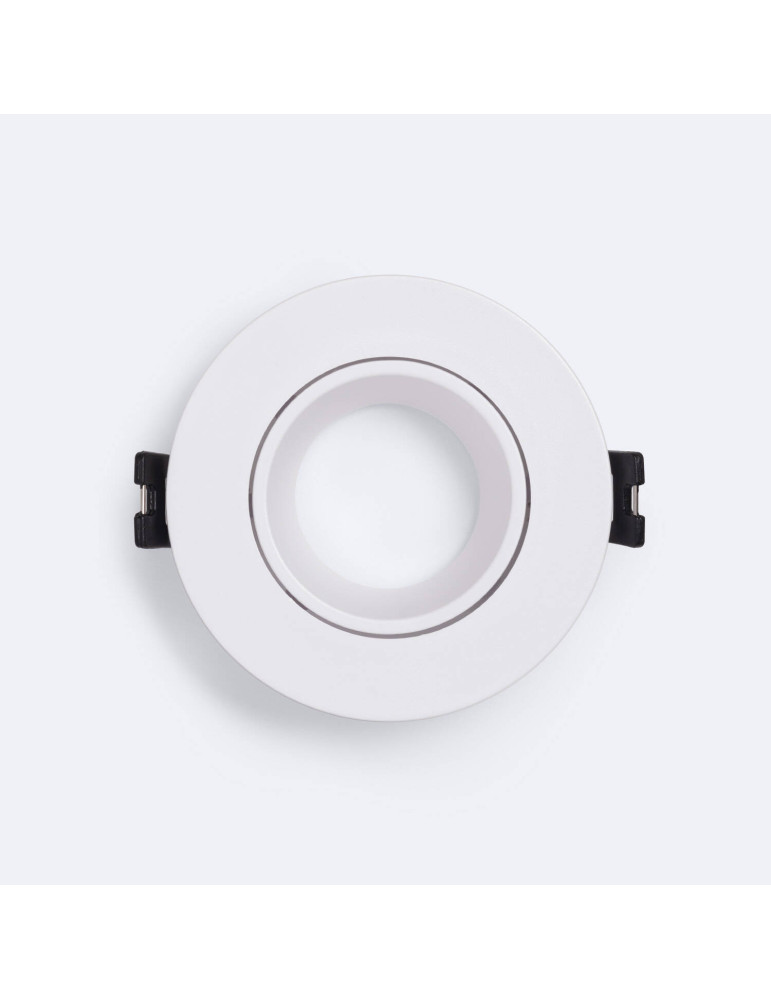 Collerette Downlight Conique Faible UGR Noir pour Ampoule LED GU10/GU5.3 Coupe Ø 70mm